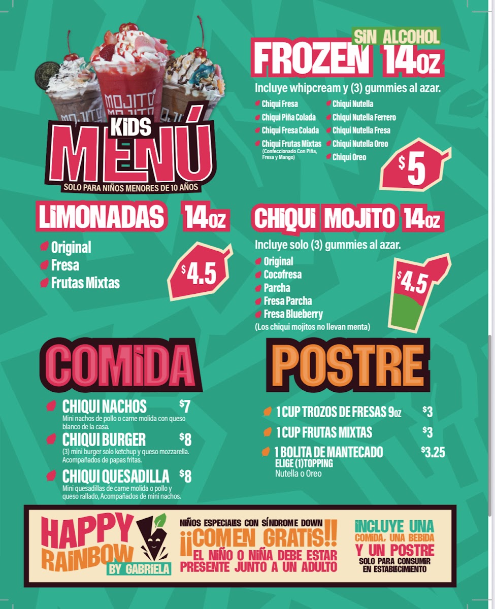 Menu Mojito Mojito Pr-4