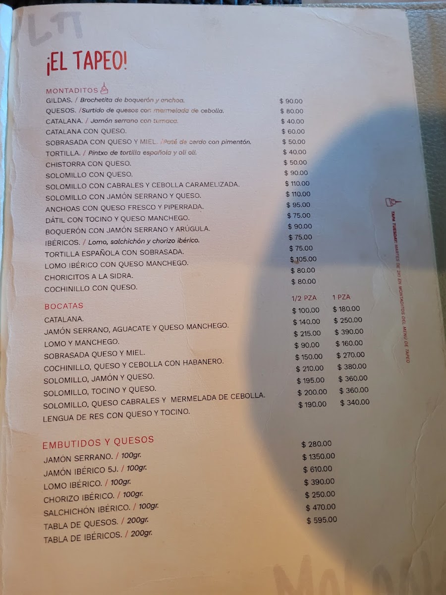 Menu Mola Molona-1