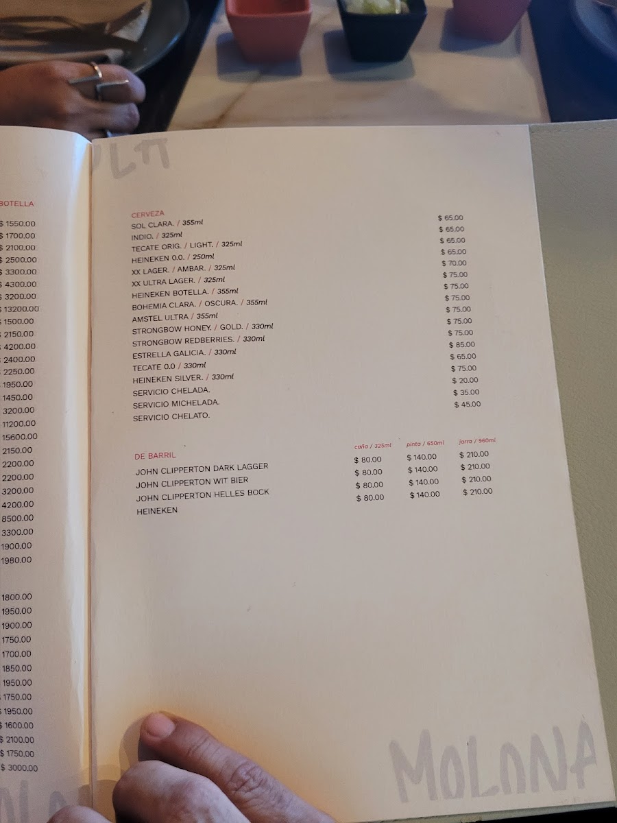 Menu Mola Molona-10