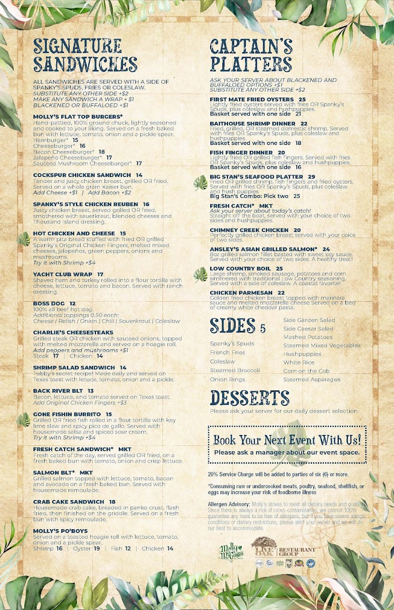Menu Molly Mcguire's-2