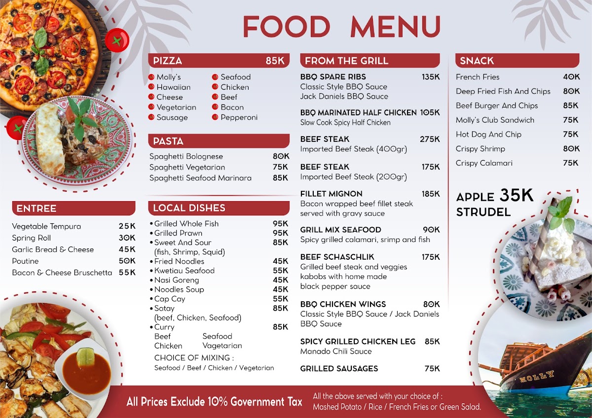 Menu Molly's Bar N' Grill-1