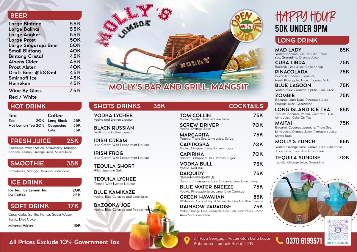 Menu Molly's Bar N' Grill-2