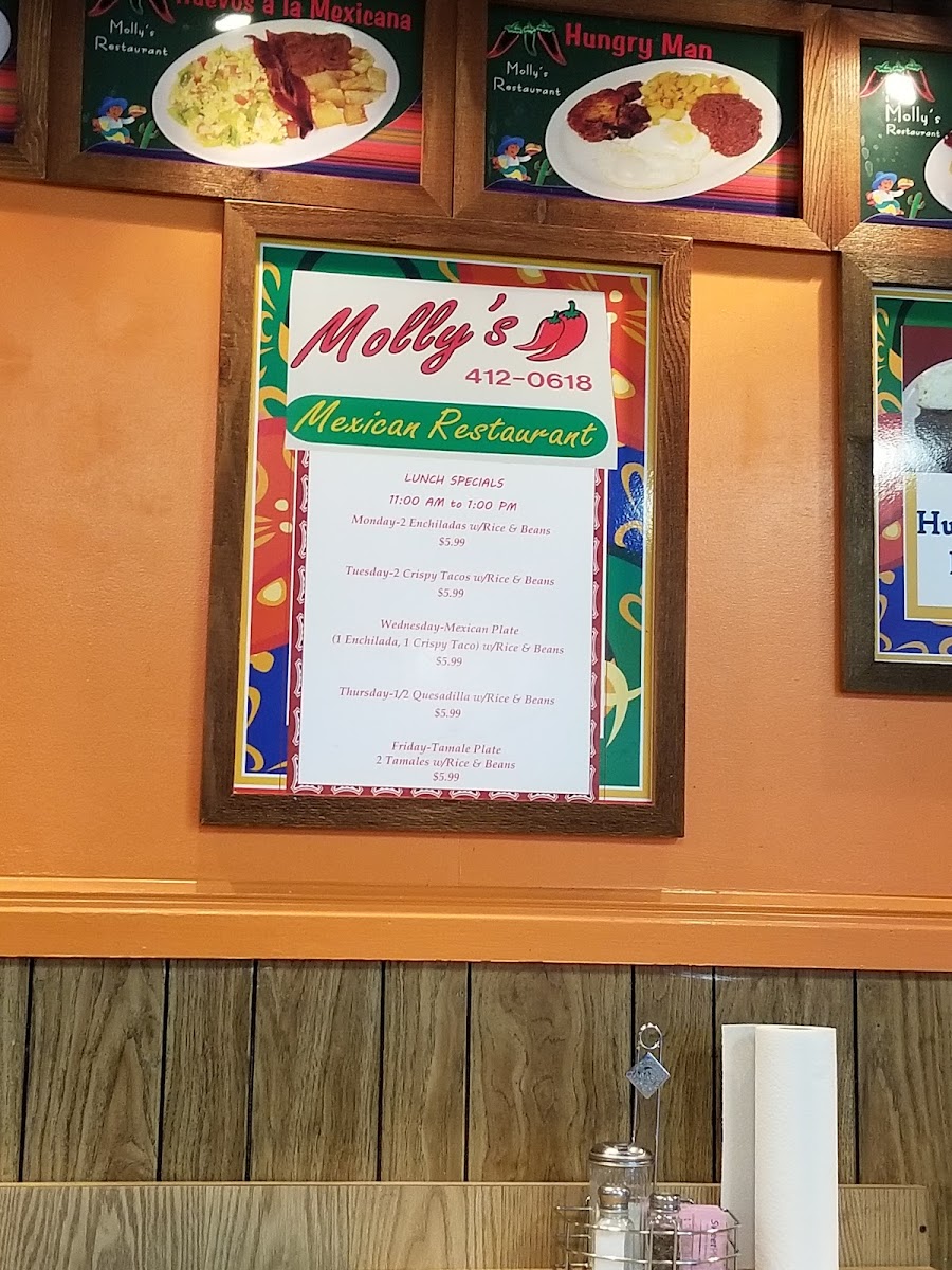 Menu Molly's Restaurant-7