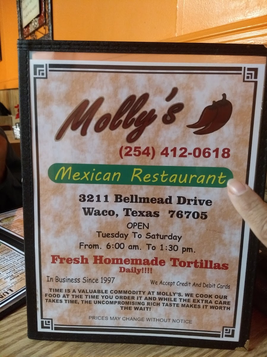 Menu Molly's Restaurant-8