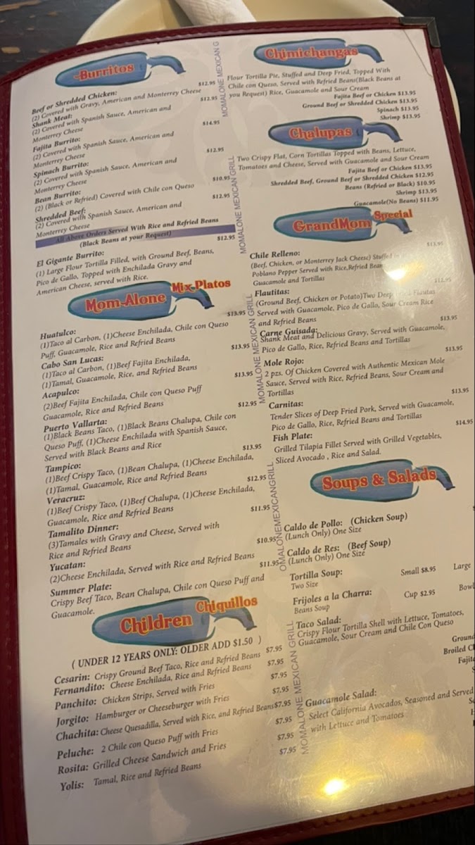 Menu Mom Alone Mexican Grill-5