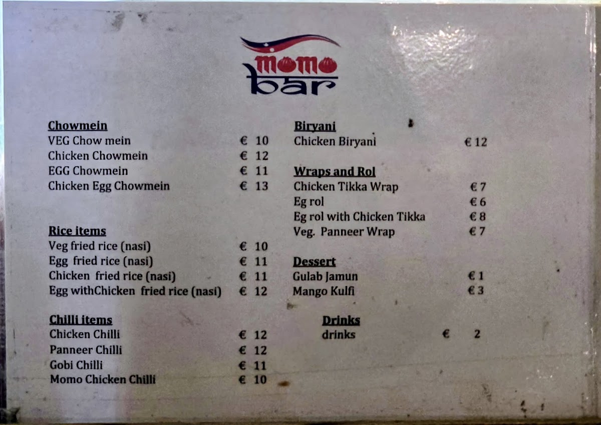 Menu Momo Bar Amstelveen-1