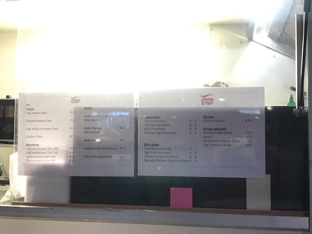 Menu Momo Bar Amstelveen-7