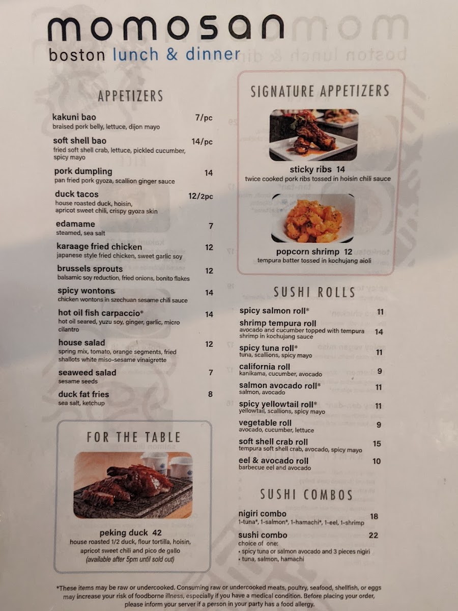 Menu Momosan Ramen Boston-1