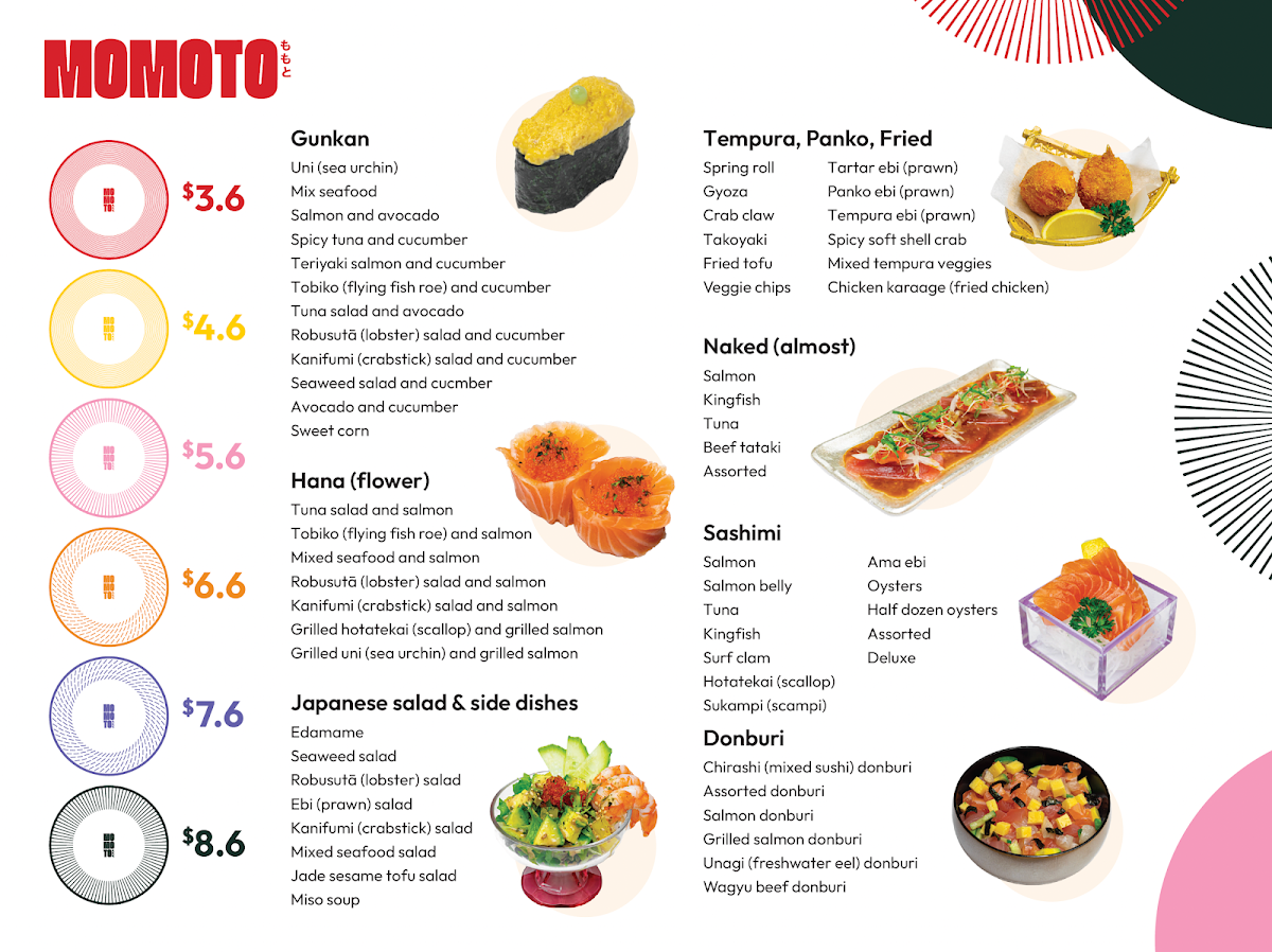Menu Momoto World Square-1