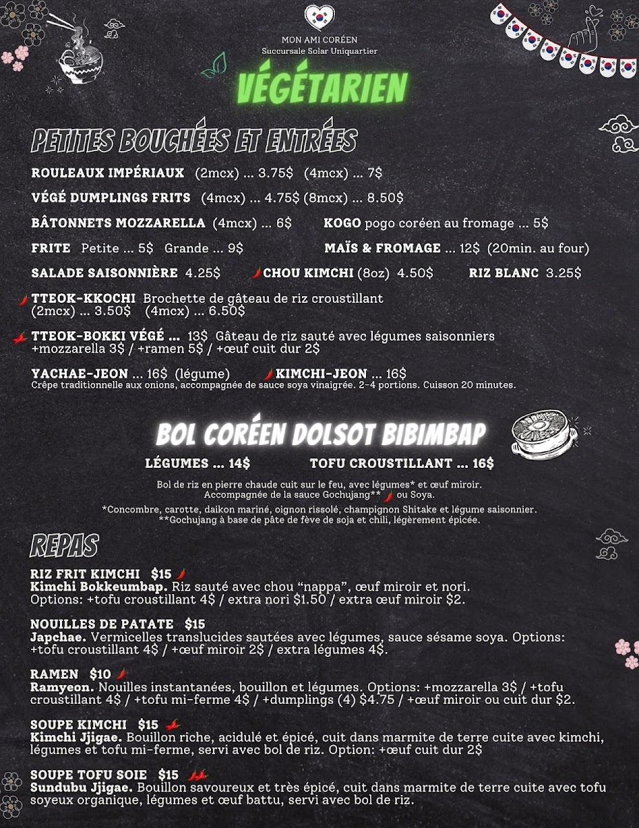 Menu Mon Ami Coréen Solar Uniquartier-2