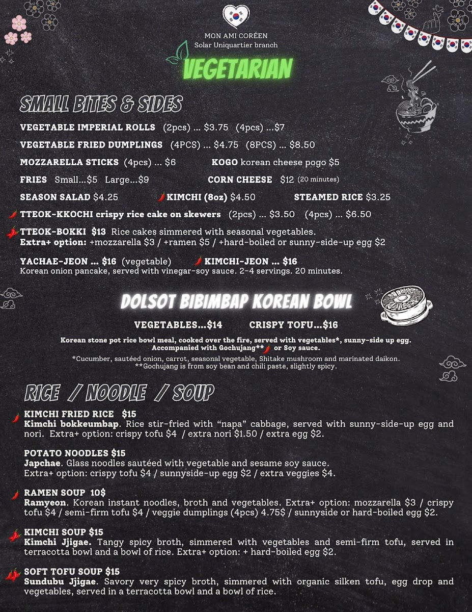 Menu Mon Ami Coréen Solar Uniquartier-3
