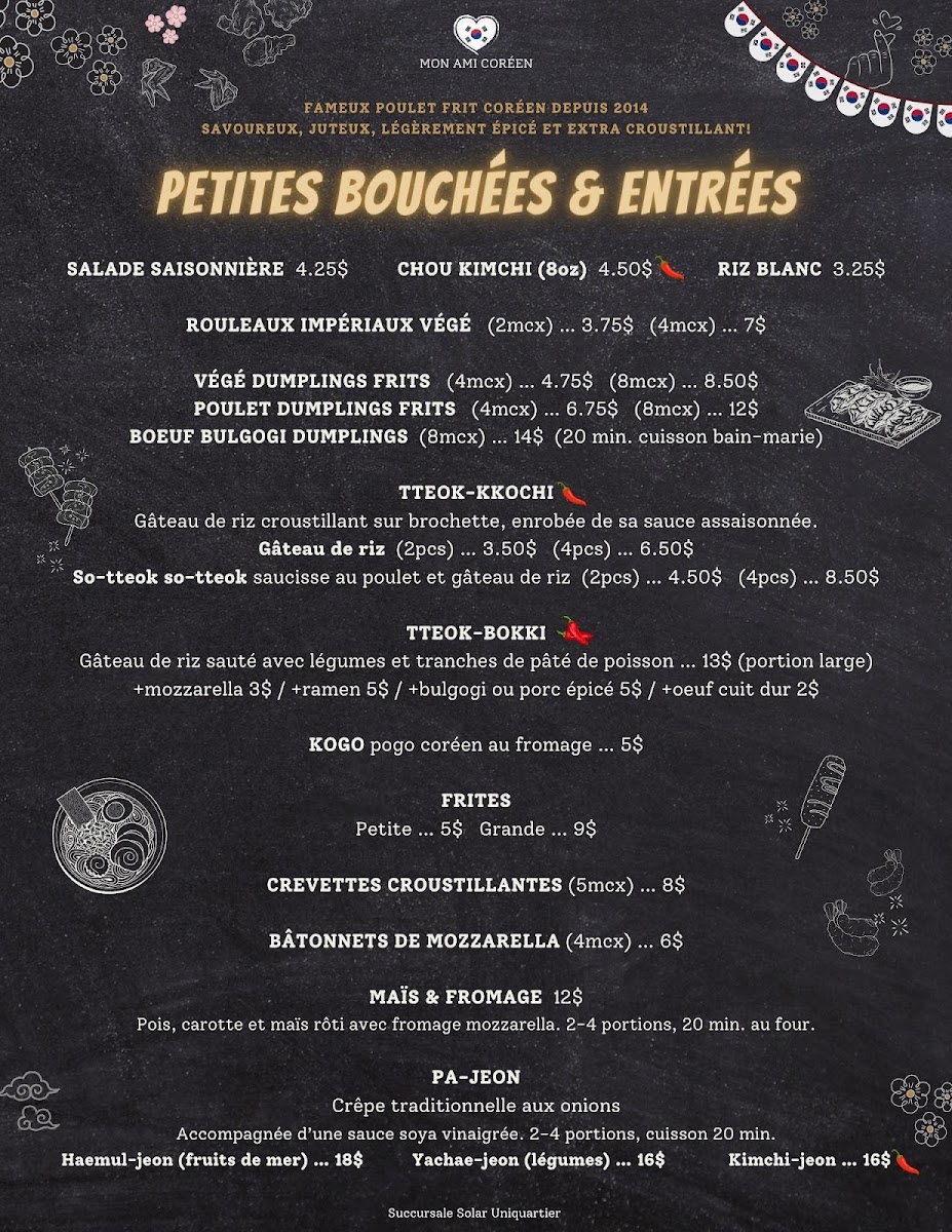 Menu Mon Ami Coréen Solar Uniquartier-4