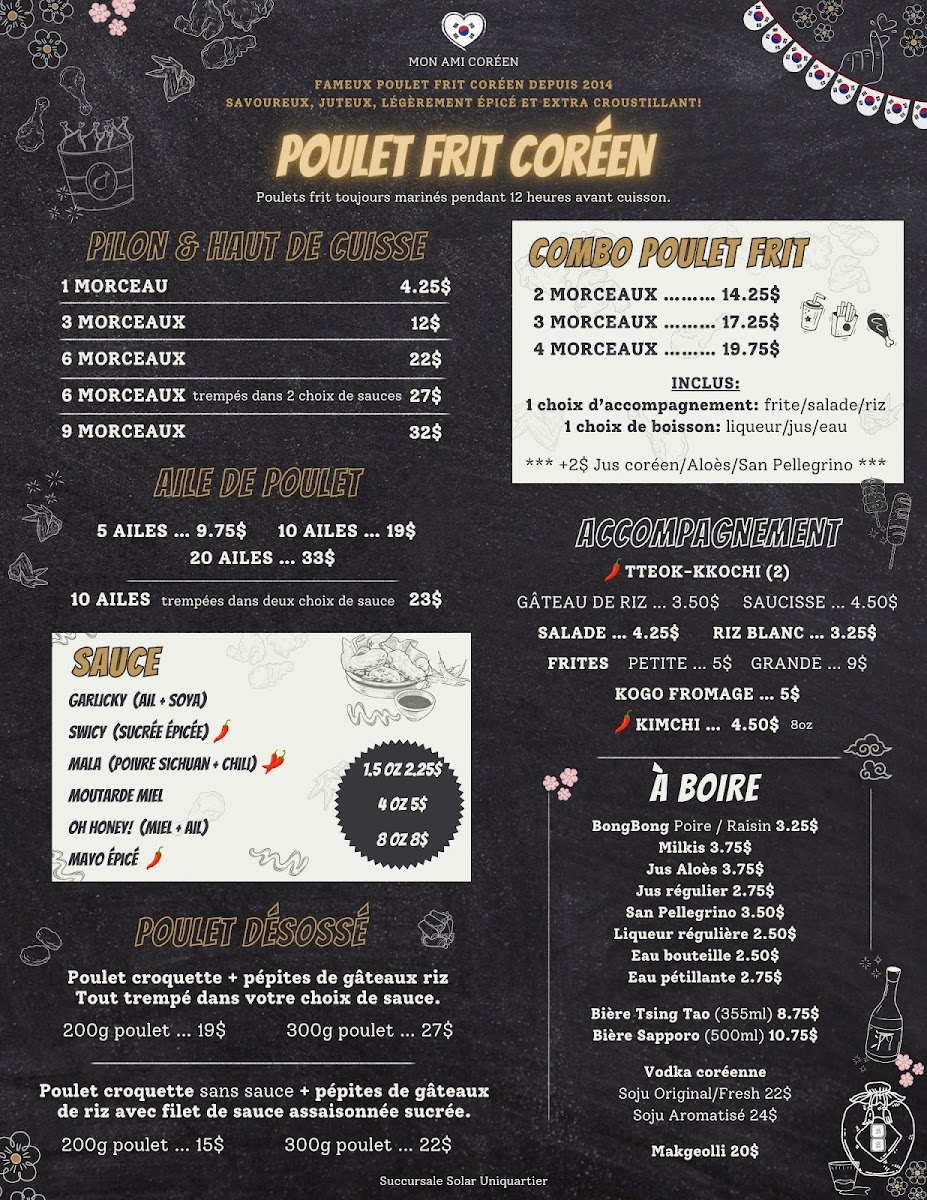 Menu Mon Ami Coréen Solar Uniquartier-8