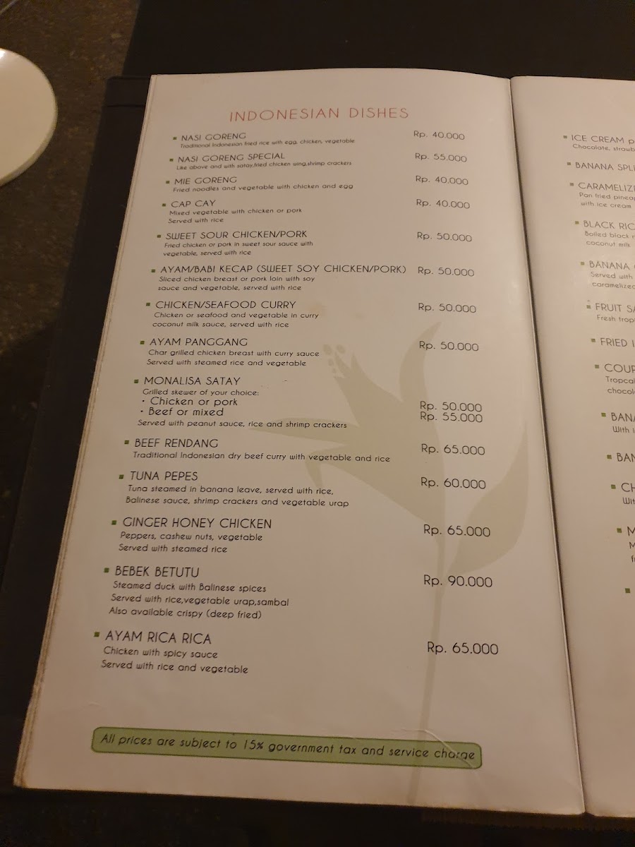 Menu Mona Lisa Restaurant-8