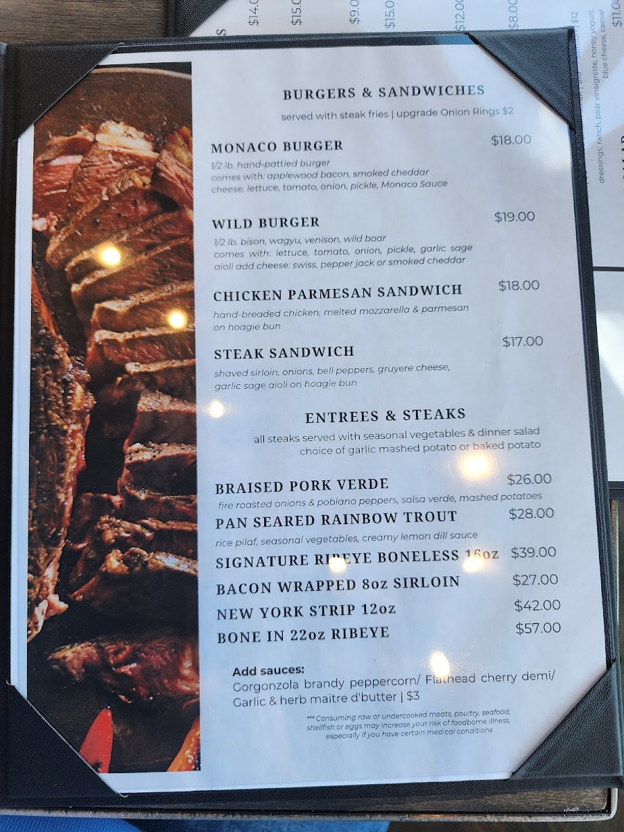 Menu Monaco Steakhouse & Sports Bar-6