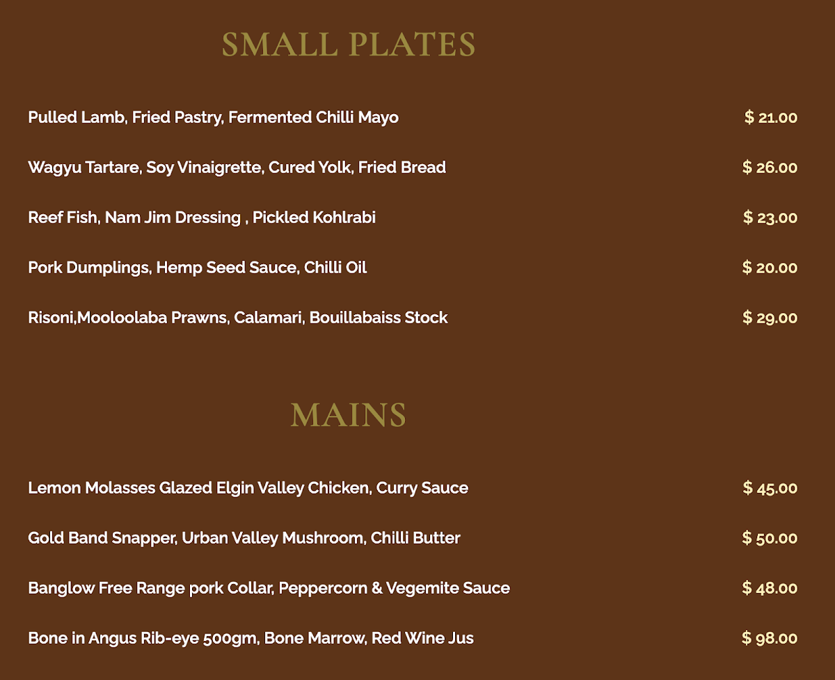 Menu Monal Dining-1
