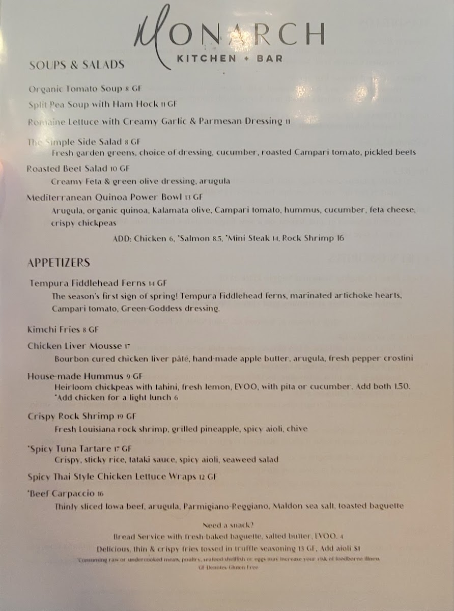 Menu Monarch -Kitchen & Bar-2