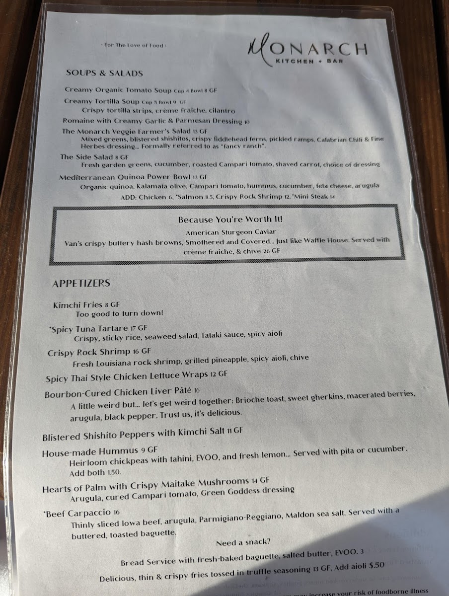Menu Monarch -Kitchen & Bar-4