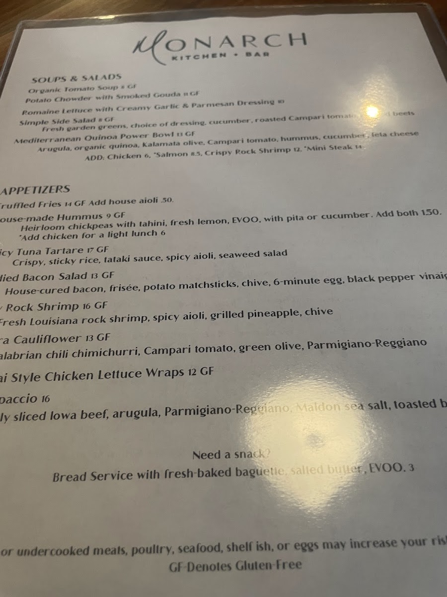 Menu Monarch -Kitchen & Bar-5