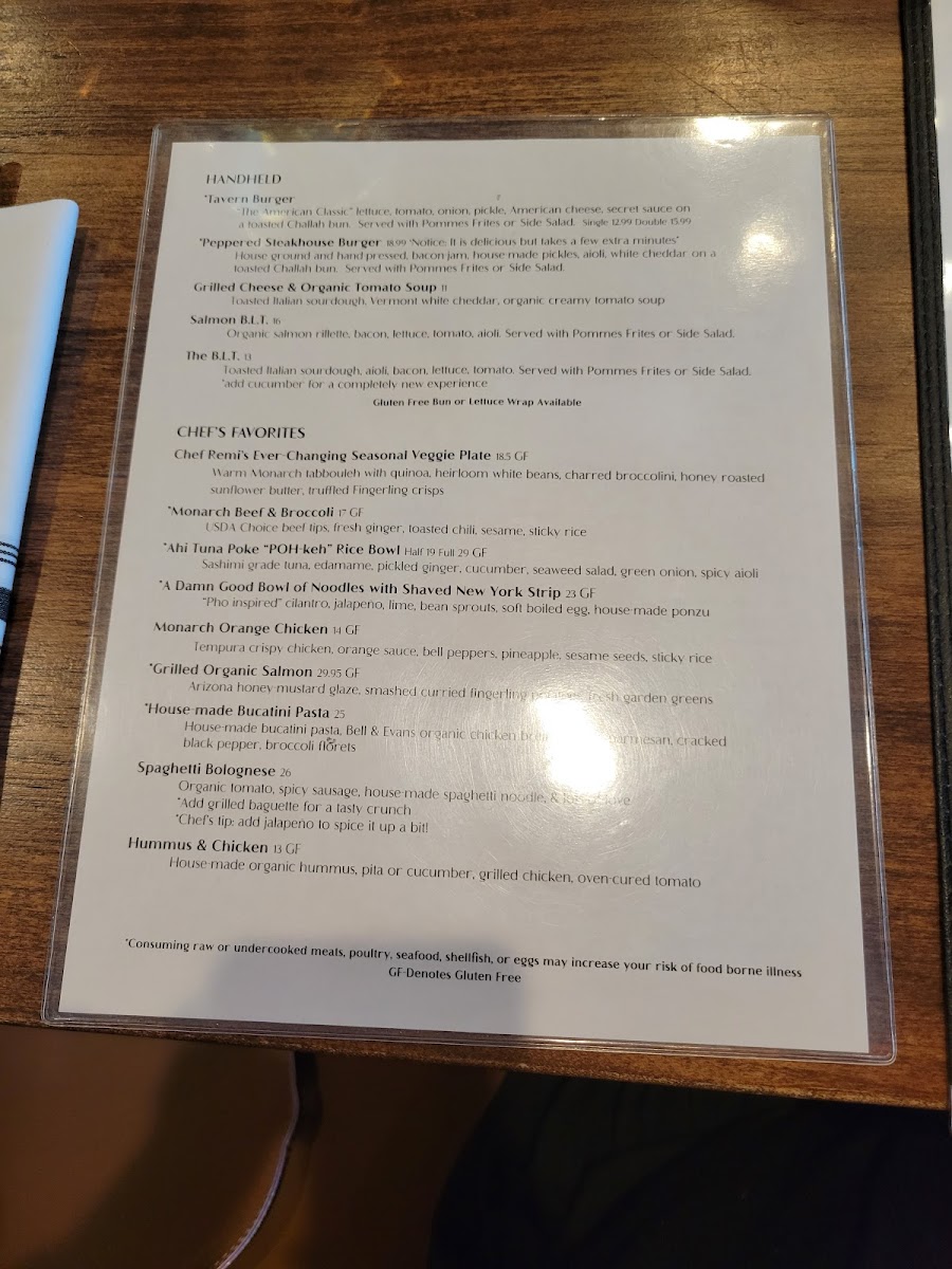 Menu Monarch -Kitchen & Bar-7