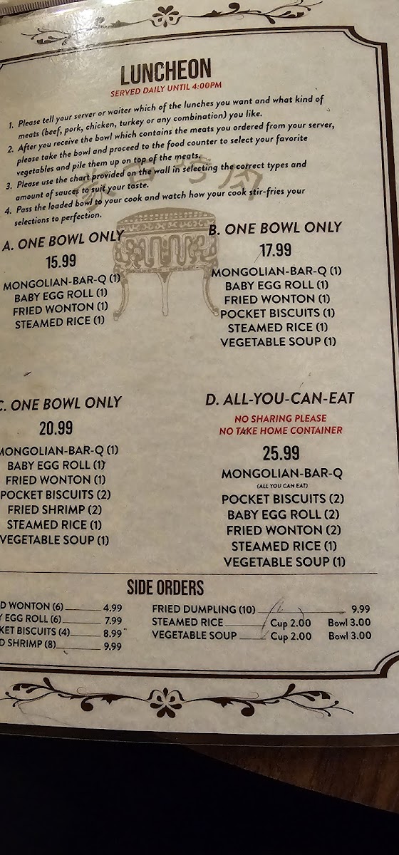 Menu Mongolian Barbeque-3