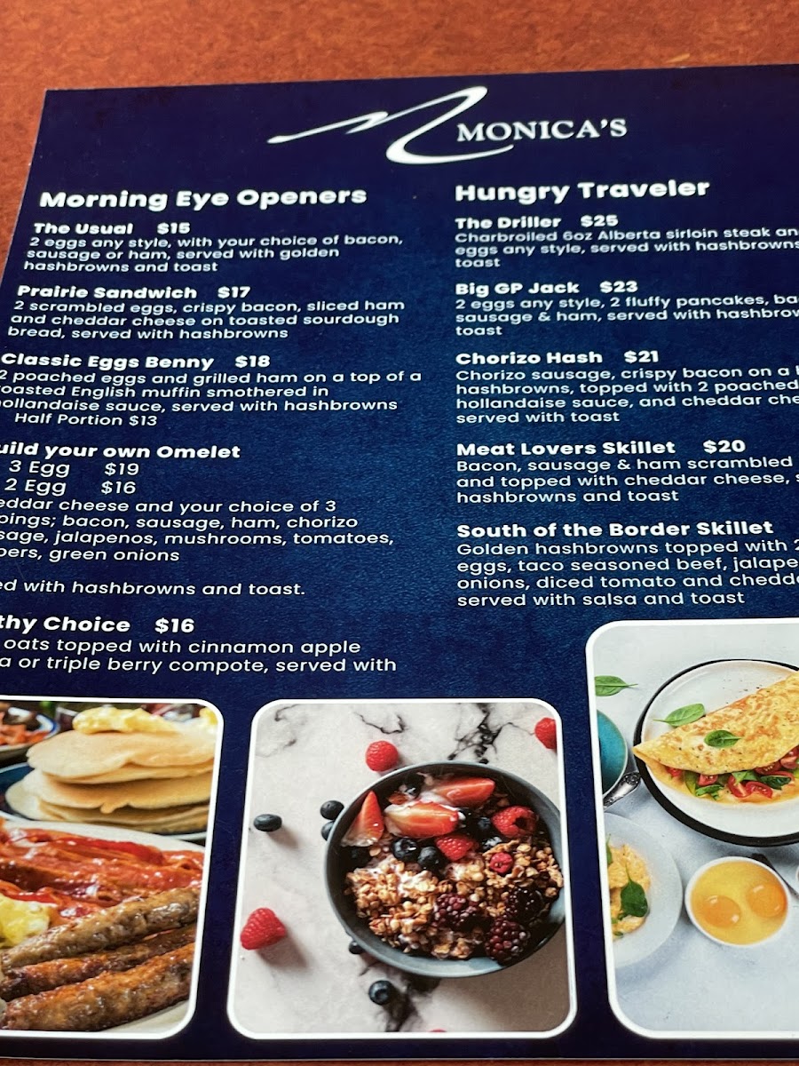 Menu Monica’S Family Restaurant-1