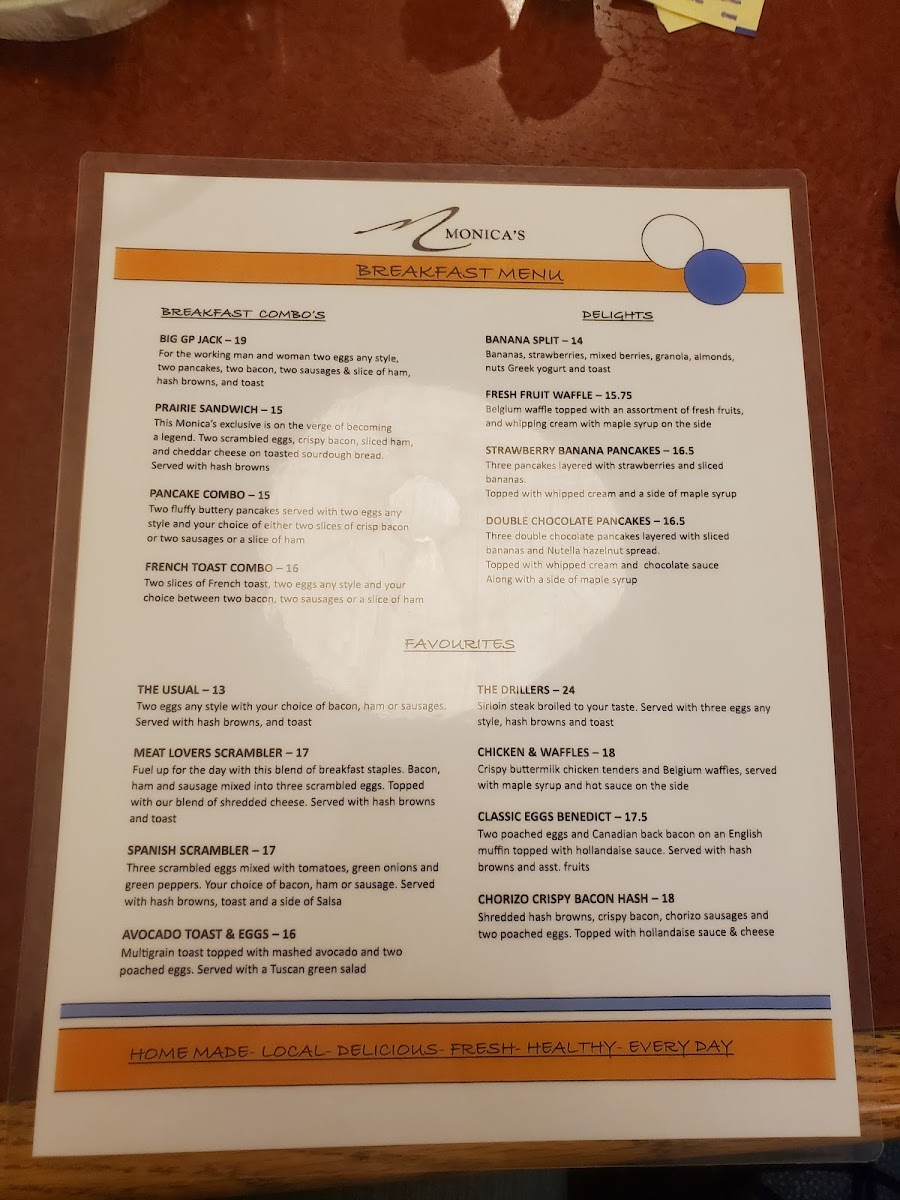 Menu Monica’S Family Restaurant-4