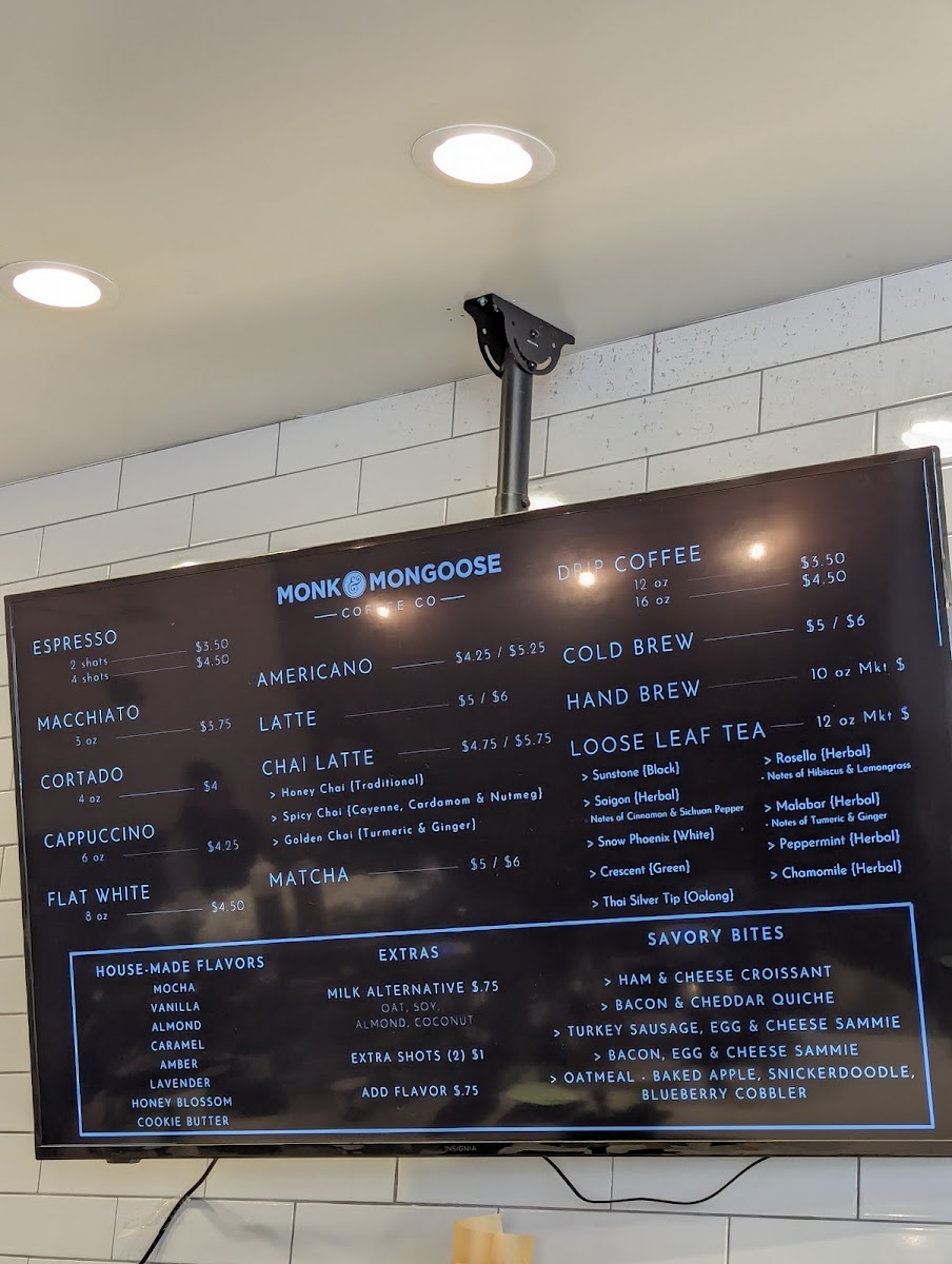 Menu Monk & Mongoose Coffee Co-2