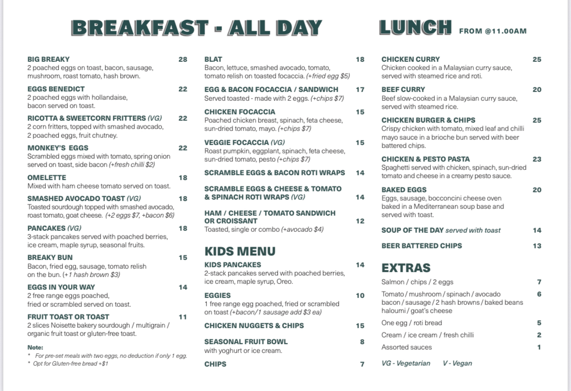 Menu Monkey Can Fly Café-4
