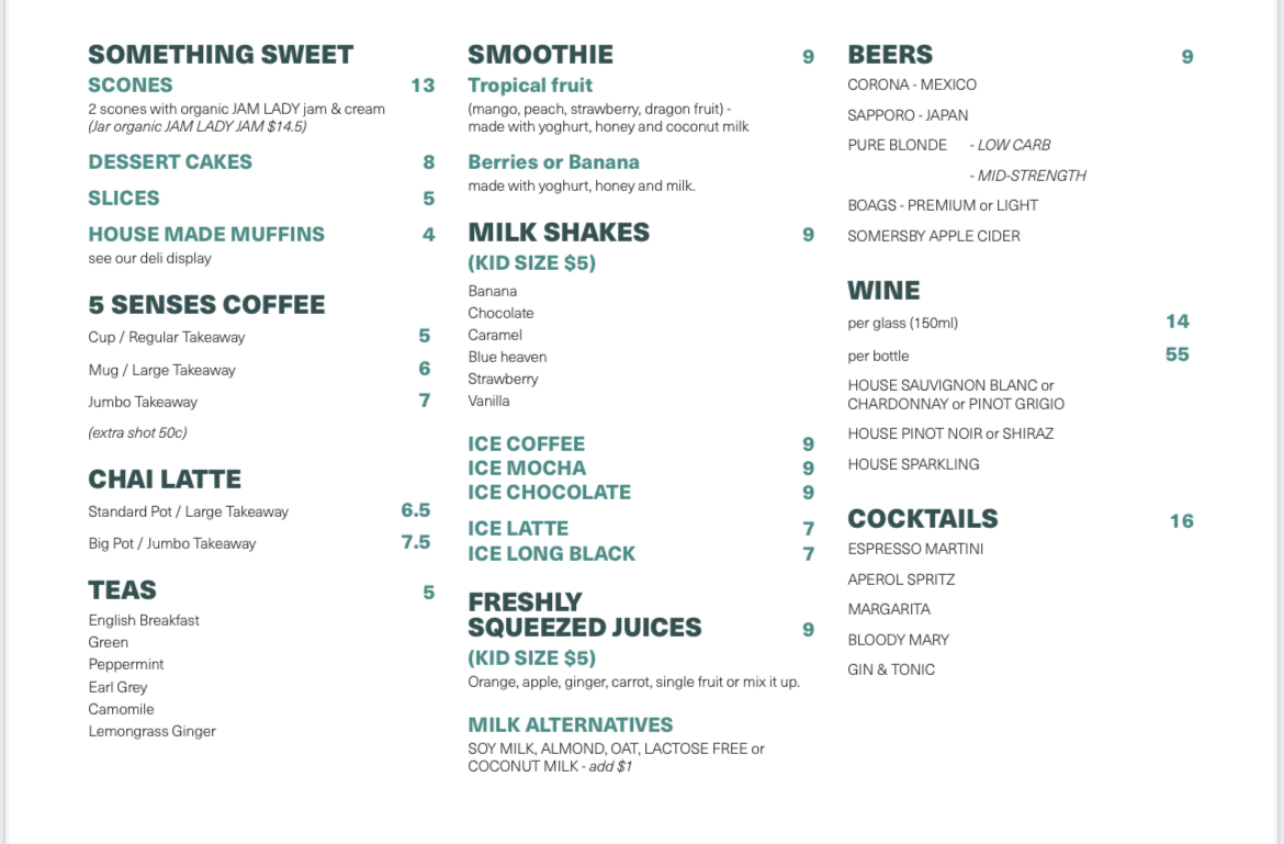 Menu Monkey Can Fly Café-7