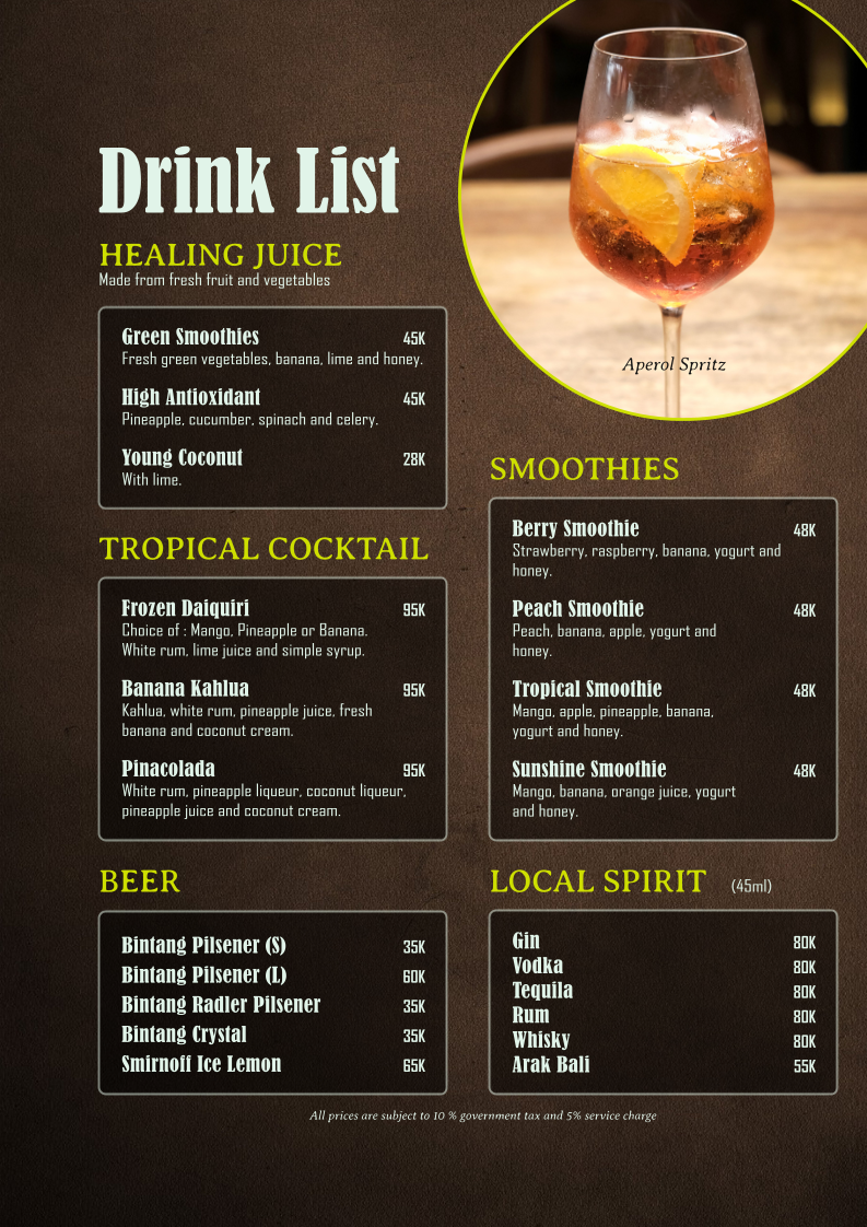 Menu Monkey Legend Restaurant & Bar-2