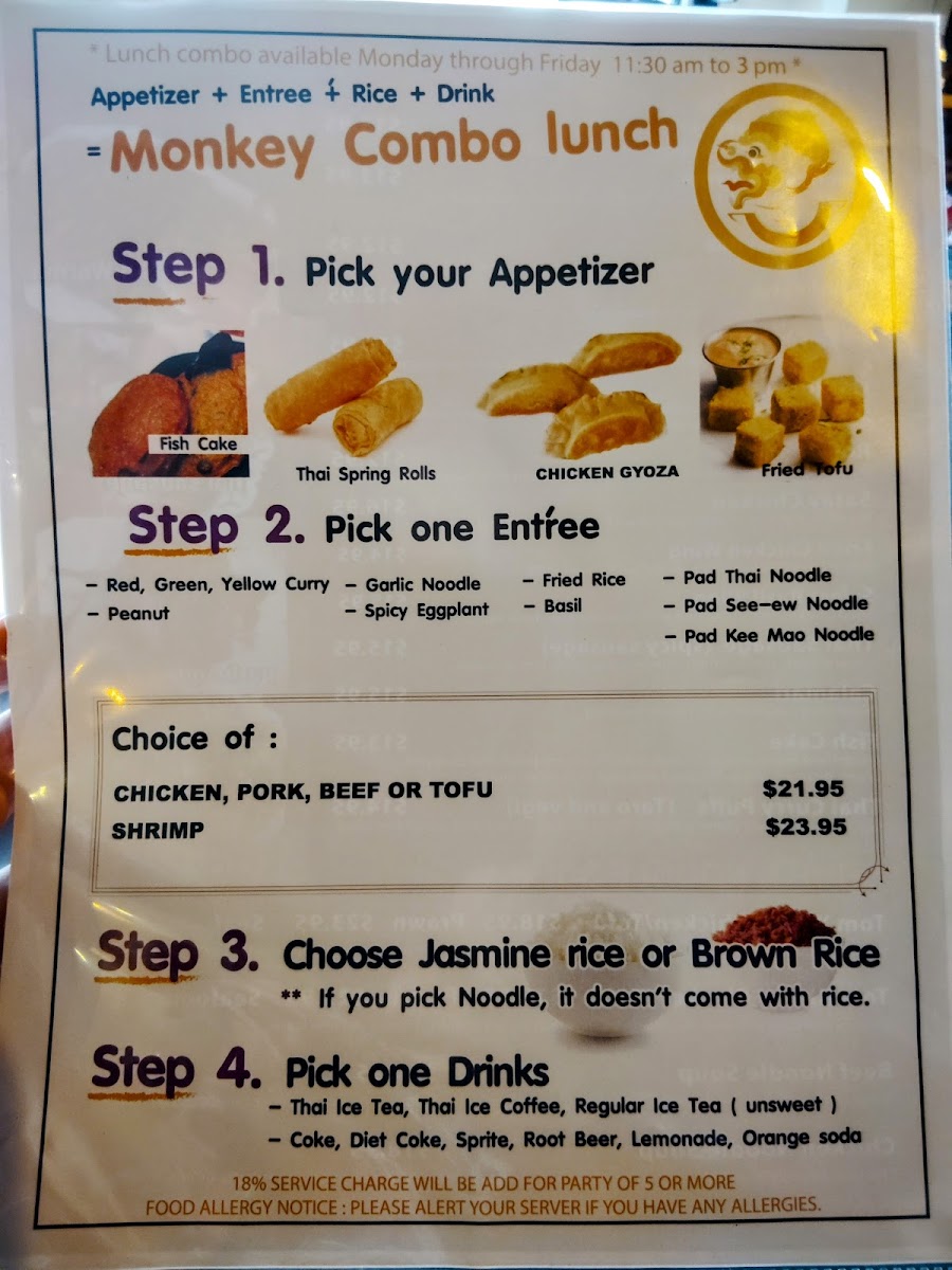 Menu Monkey Thai Restaurant & Bar-3