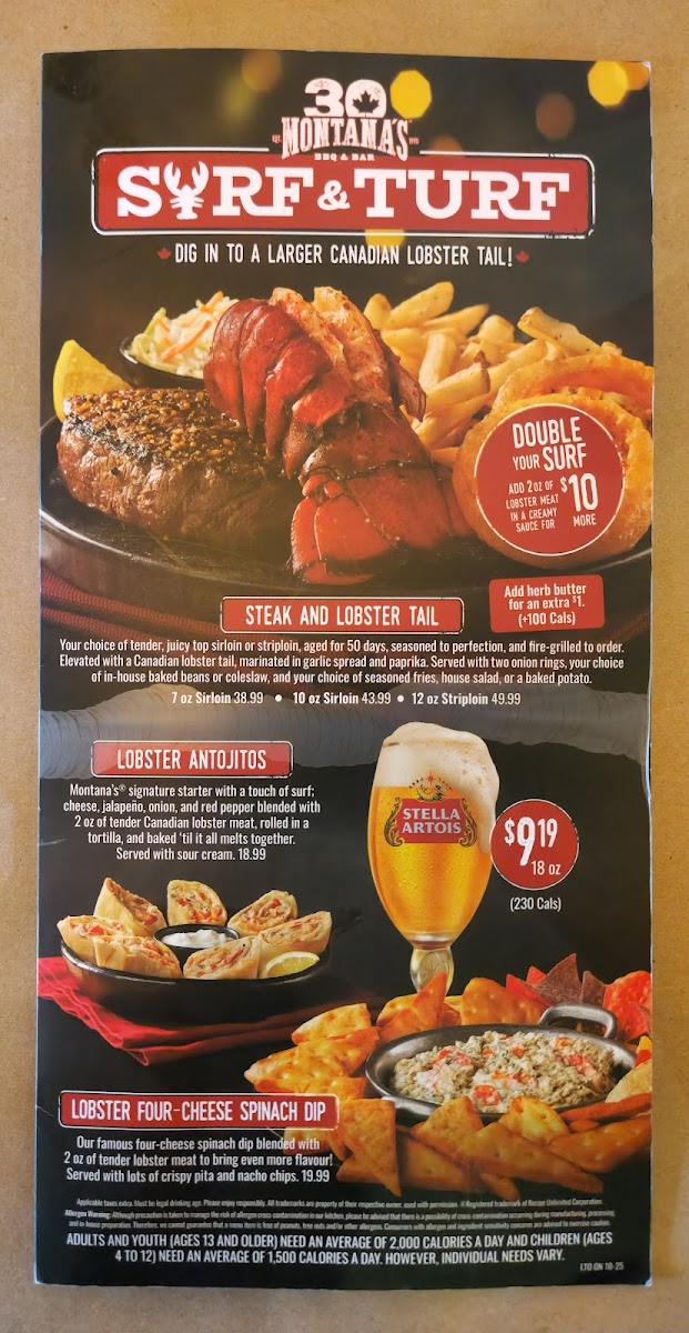 Menu Montana’S Bbq & Bar-1