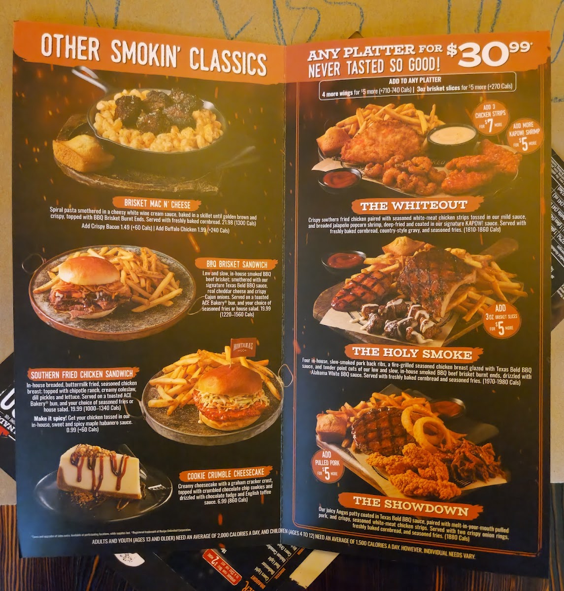 Menu Montana’S Bbq & Bar-7