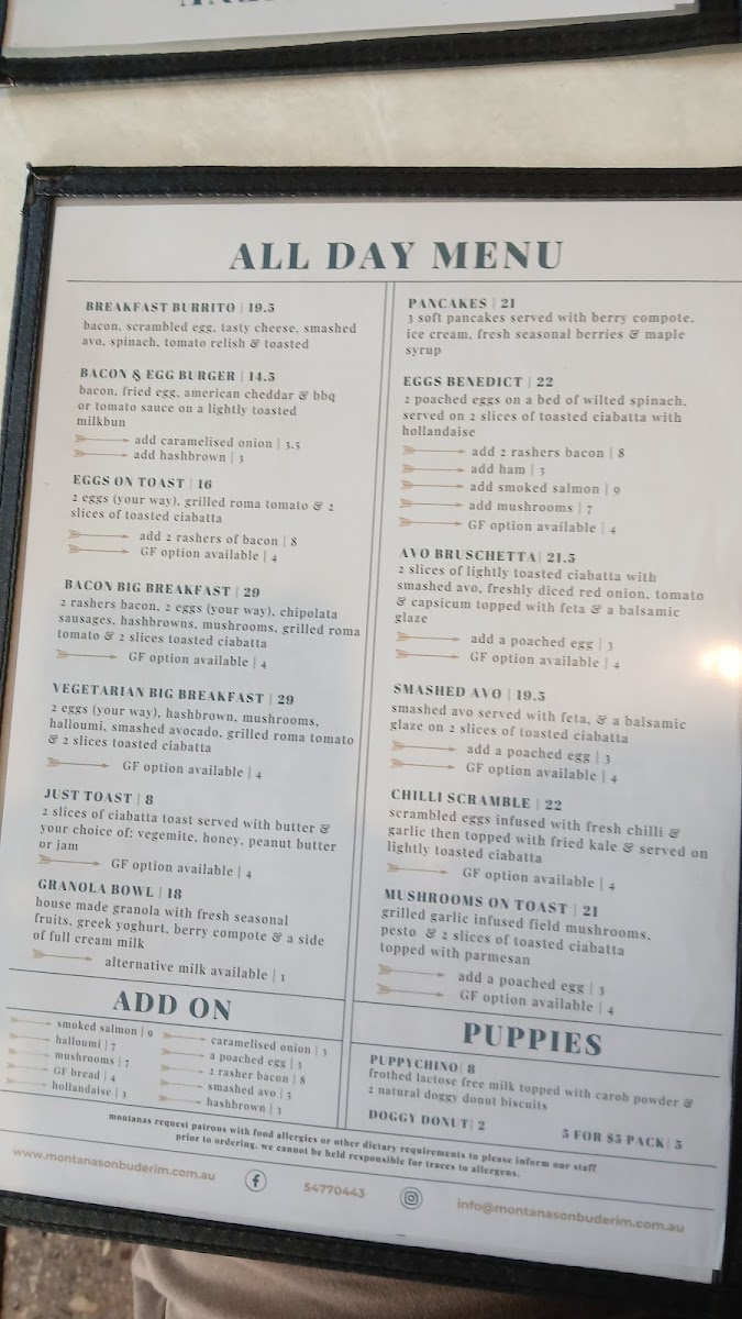 Menu Montanas On Buderim-2
