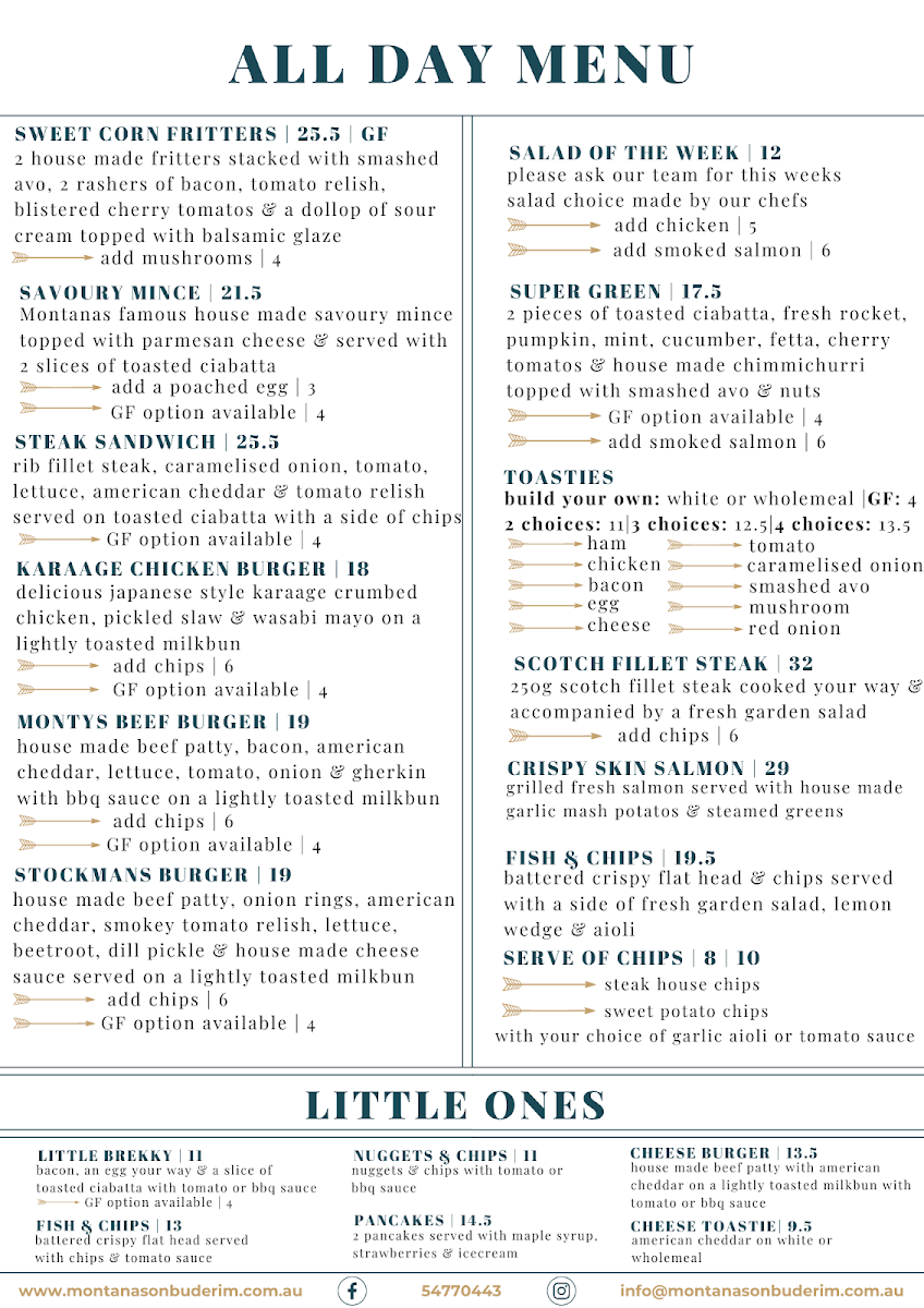 Menu Montanas On Buderim-4