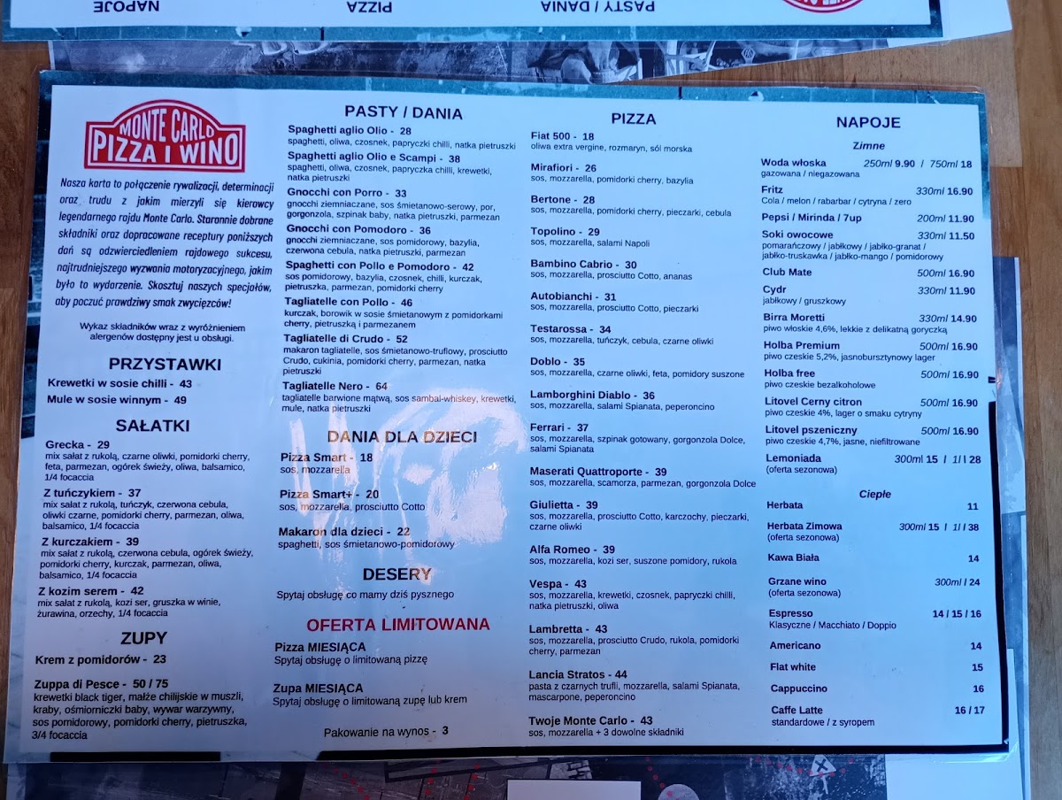 Menu Monte Carlo Pizza I Wino-2