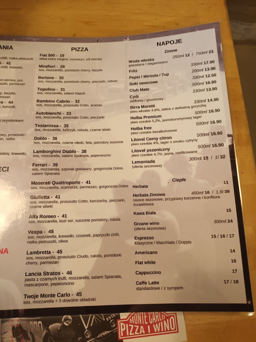 Menu Monte Carlo Pizza I Wino-3
