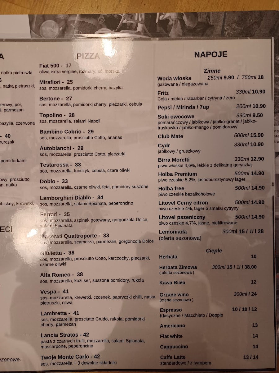 Menu Monte Carlo Pizza I Wino-8