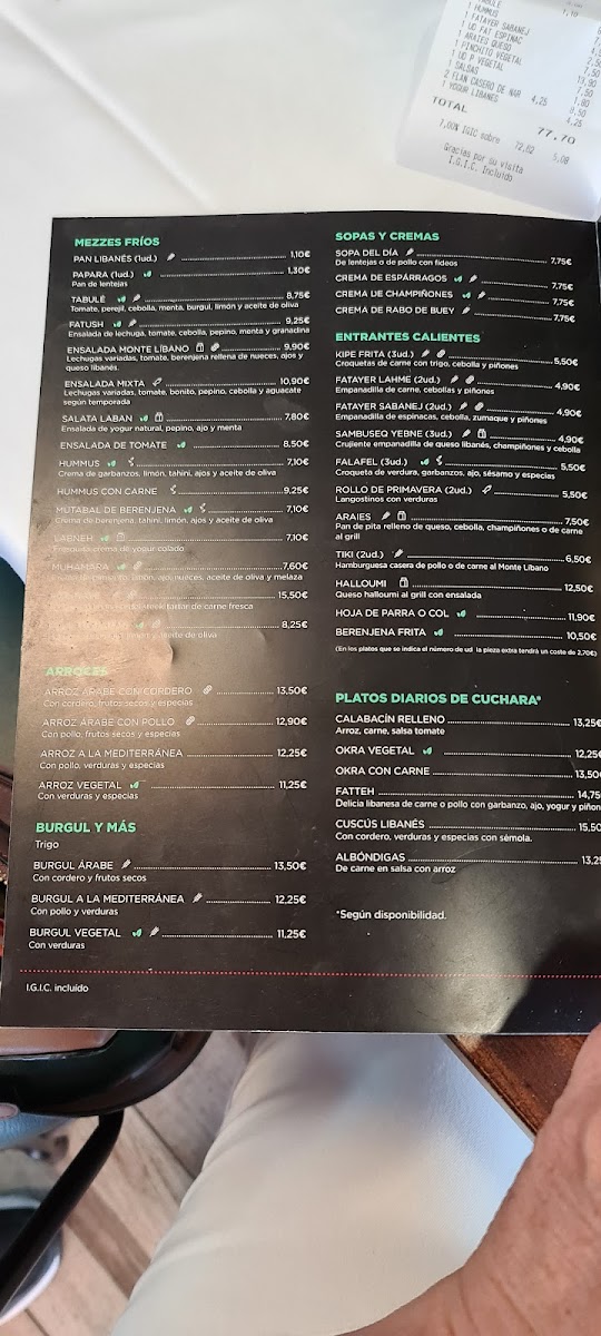 Menu Monte Líbano-10