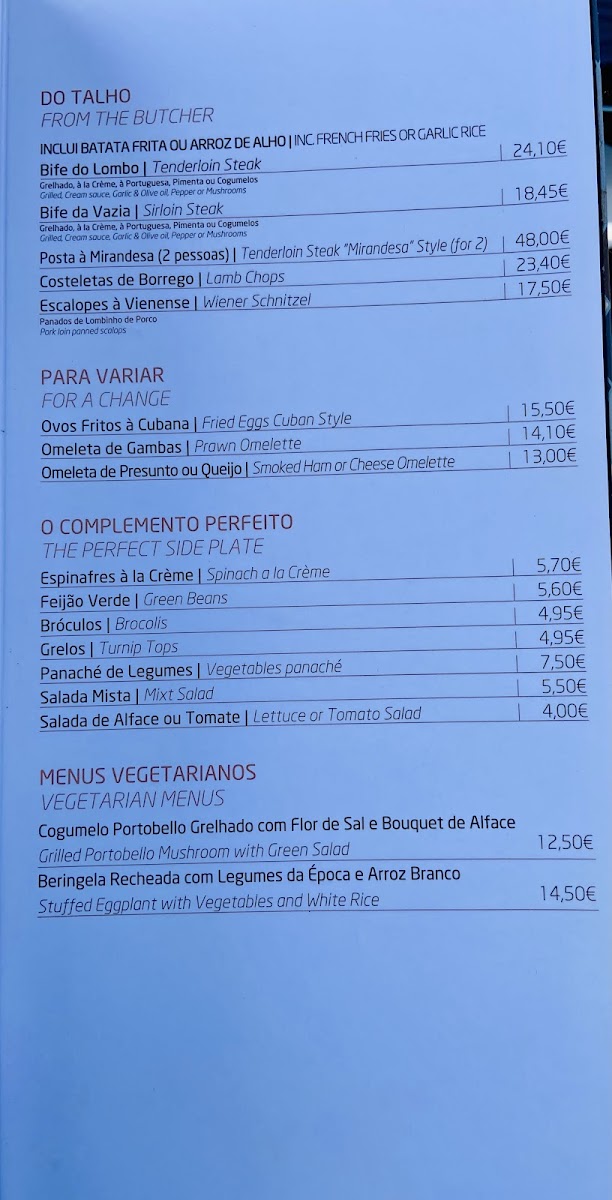 Menu Monte Mar Lisboa - Restaurante-10