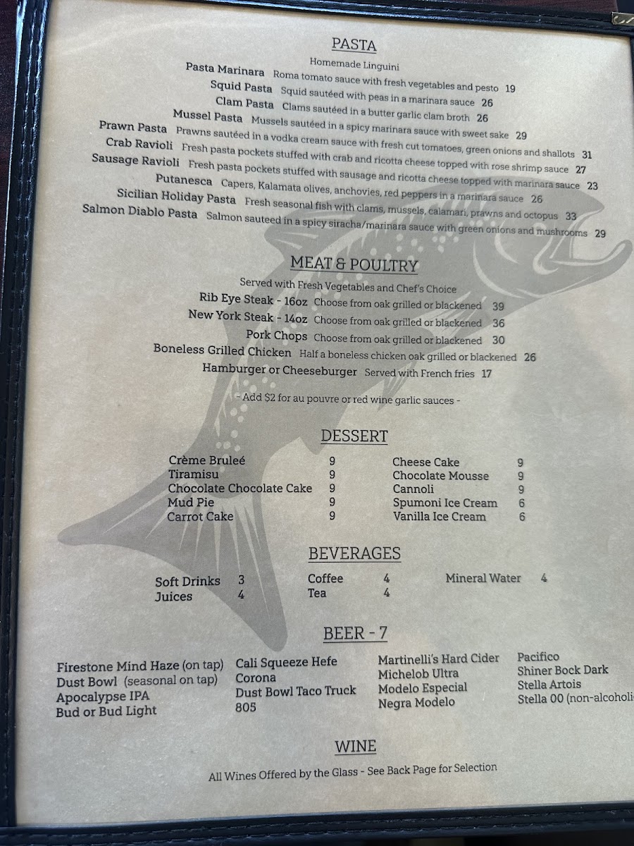Menu Monterey's Fish House-2