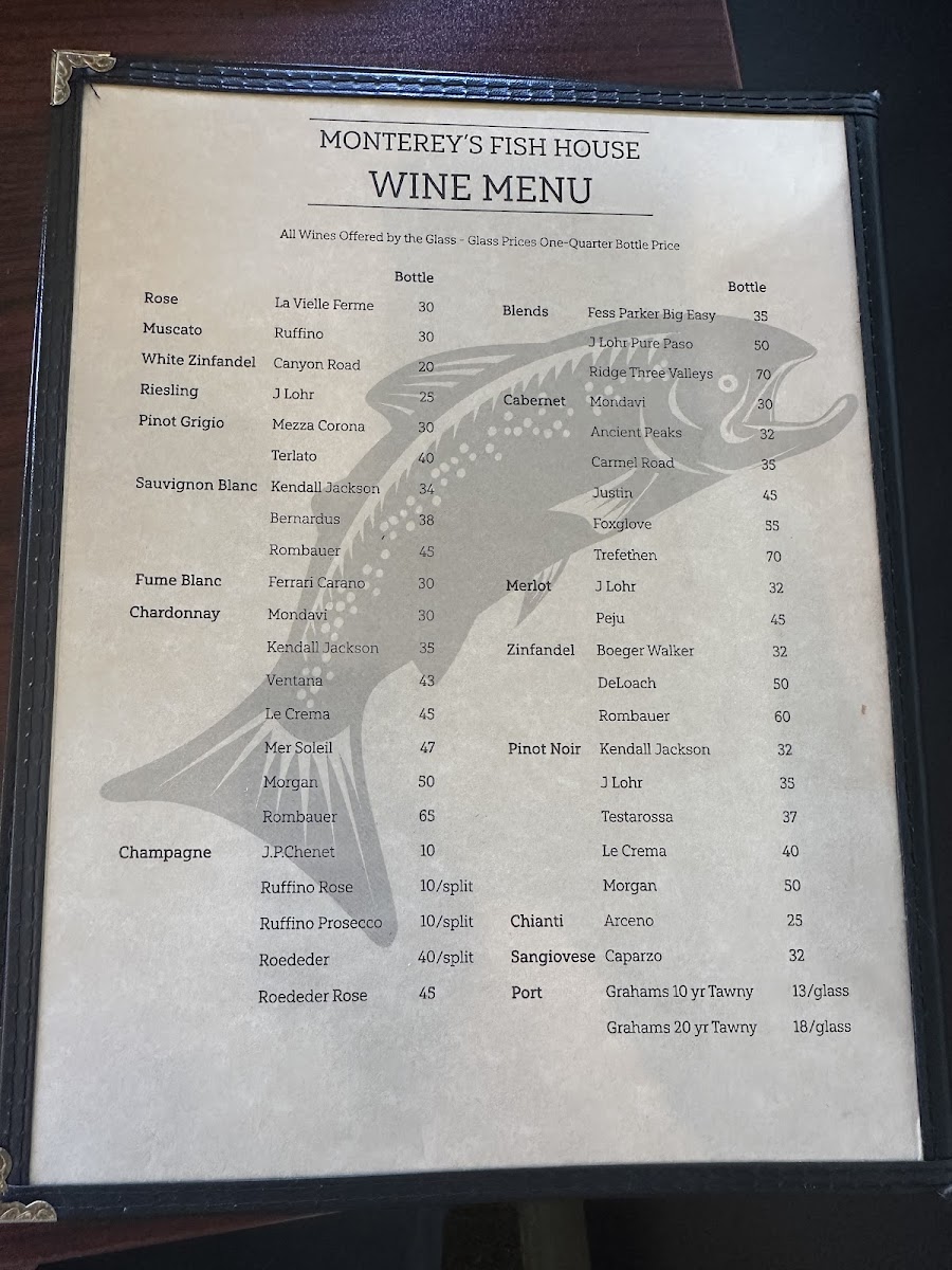 Menu Monterey's Fish House-4