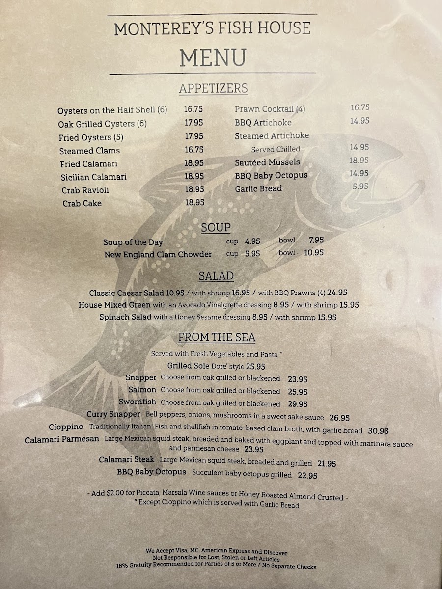 Menu Monterey's Fish House-6