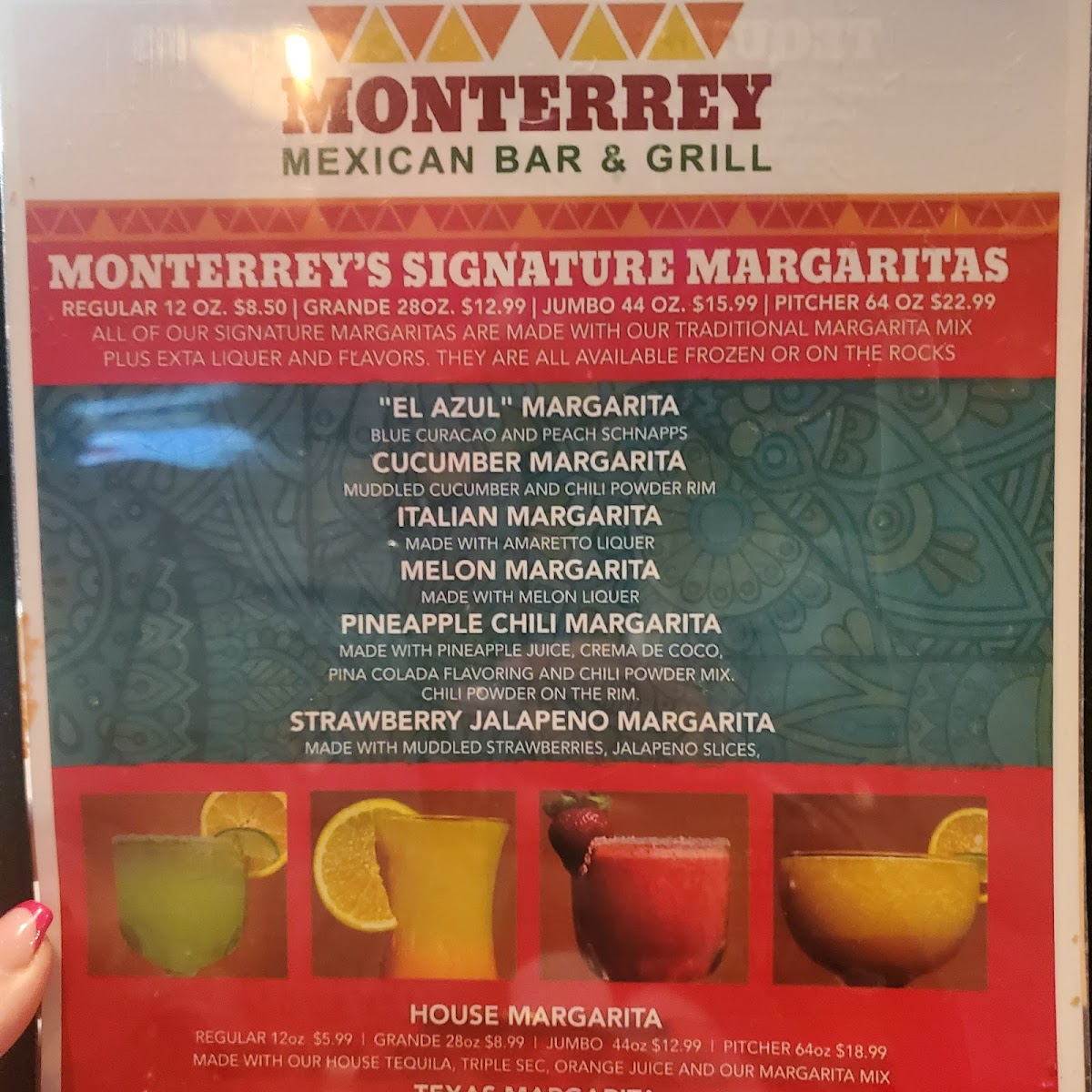Menu Monterrey Mexican Bar & Grill-9