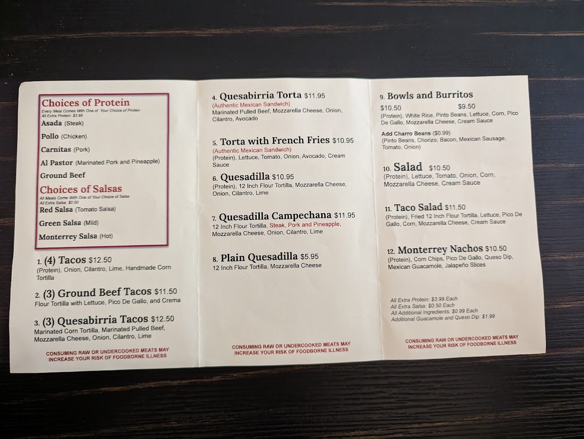 Menu Monterrey Tacos™-5