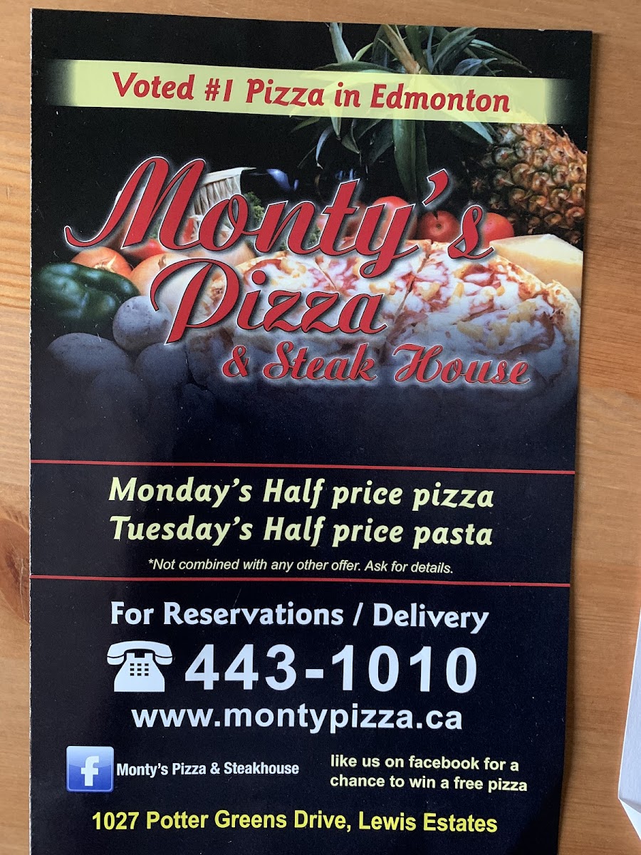 Menu Monty's Pizza-2