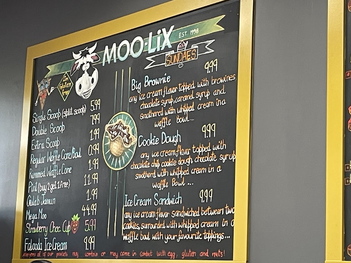 Menu Moo-Lix Ice Cream Shop-6