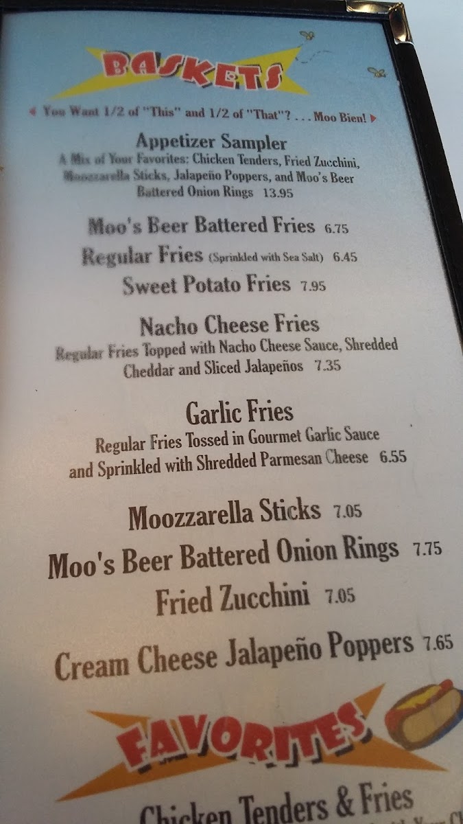 Menu Moo Moo's Burger Barn-4