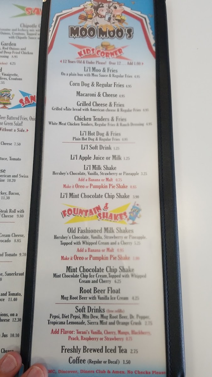 Menu Moo Moo's Burger Barn-5
